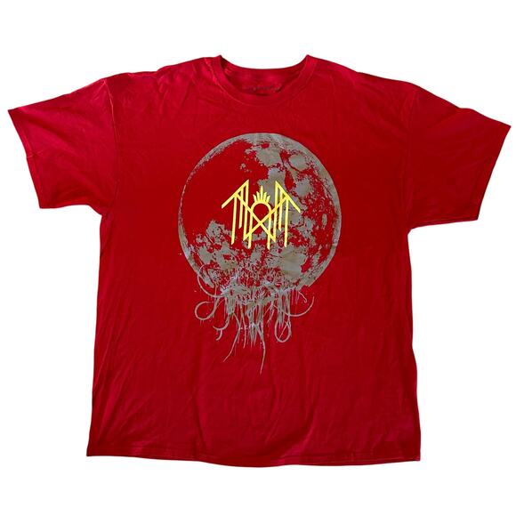 Sleep Token Men's Unisex Moon Filigree Graphic Red Band T-Shirt 2XL XXL NWOT - Picture 1 of 3